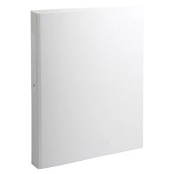 Exacompta - Ringbuch aus festem Karton 1,8mm PP kaschiert, 2 Ringe 25mm rund am hinteren Deckel befestigt, Rücken 40mm, 32x25,5cm für DIN A4 - x 10, A4, Weiss