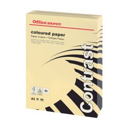 Office Depot Farbiges Kopier-/ Druckerpapier DIN A3 80 g/m² Creme 500 Blatt