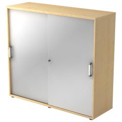 Hammerbacher Schiebetürenschrank 3FH CE Ahorn, Silber 1.200 x 400 x 1.100 mm