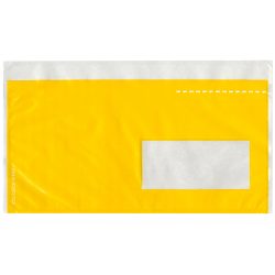 Elco Dokumententaschen mit Fenster C5/6 24,5 x 12 cm Gelb 250 Stück