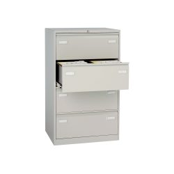 Bisley Light Hängeregistraturschrank Economy 4 Schubladen Lichtgrau 800 x 622 x 1.321 mm