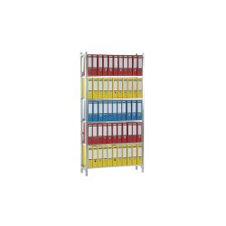 Manuflex Grundregal 5 Fachböden Silber 960 x 300 x 1.900 mm