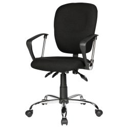 Realspace Ergonomischer Bürostuhl Atlas Stoff Schwarz