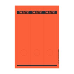 Leitz PC-beschriftbare Selbstklebende Rückenschilder 1687 Lang Für Leitz 1080 Qualitäts-Ordner Rot 62 x 285 mm 75 Stück