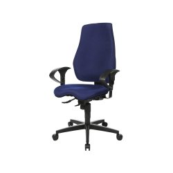 Realspace Ergonomischer Bürostuhl Eiger Synchronmechanismus Stoff Blau