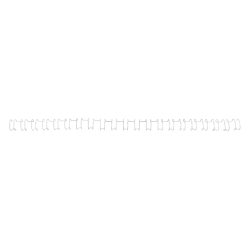 GBC Metall Drahtbinderücken Weiß 10 mm 130 Blatt DIN A4 100 Stück