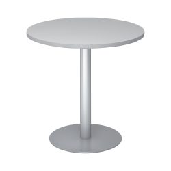 Hammerbacher Säulentisch STF08 Grau, Silber 800 x 745 mm