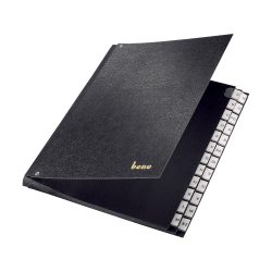 Bene Pultordner 75100 DIN A4 Schwarz Hartpappe A - Z 27,2 x 35,5 cm