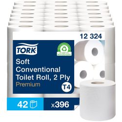 Tork Premium Toilettenpapier T4 2-lagig 12324 42 Rollen à 396 Blatt