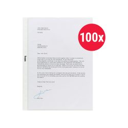 Economy Prospekthüllen DIN A4 Genarbt Transparent 55 Mikron PP (Polypropylen) Oben 11 Löcher 100 Stück