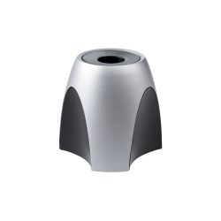 HAN Klammernspender Delta Kunststoff Silber, schwarz 9,5 x 9,5 x 8,8 cm
