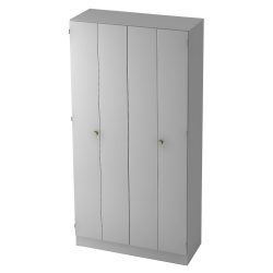 Hammerbacher Schrank SolidPlus 1.000 x 420 x 2.004 mm Lichtgrau