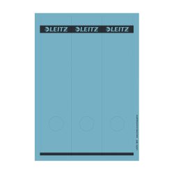Leitz PC-beschriftbare Selbstklebende Rückenschilder 1687 Lang Für Leitz 1080 Qualitäts-Ordner Blau 62 x 285 mm 75 Stück