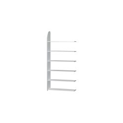 Kerkmann Regalfeld Dante Lichtgrau 6 Böden 1.000 x 325 x 2.250 mm