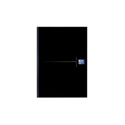 OXFORD Office Essentials Notizbuch DIN A5 Kariert Gebunden Pappe Schwarz Perforiert 192 Seiten 96 Blatt