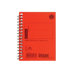 Ursus Style 80 x 100 mm Drahtgebunden Orange Pressspanumschlag Notizbuch quadratisch 48 Blatt