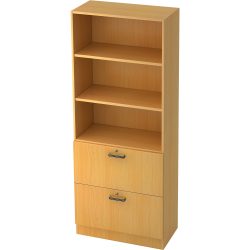 Hammerbacher Regalschrank 2 Fachböden Future Buche 800 x 420 x 2.004 mm