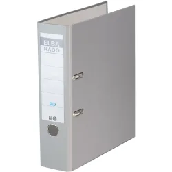 ELBA Rado Star Brilliant Ordner DIN A4 80 mm Grau 2 Ringe Rado Star Karton, PP (Polypropylen) Glatt