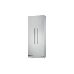 Hammerbacher Flügeltürenschrank Matrix 4 Einlegeböden Lichtgrau 800 x 420 x 2.004 mm
