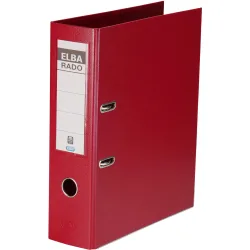 ELBA Rado Plast Ordner DIN A4 80 mm Rot 2 Ringe Rado Plast PVC (Polyvinylchlorid) Glatt Hochformat