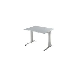 Hammerbacher Arbeitstisch Matrix Lichtgrau 800 x 800 x 720 mm