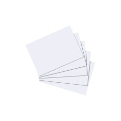 herlitz Karteikarten DIN A7 Blanko 100 Karten Weiß 10,5 x 7,4 cm 100 Stück