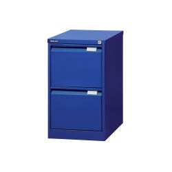Bisley Hängeregistraturschrank 2 Schubladen Oxfordblau 413 x 622 x 711 mm