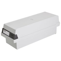 HAN Tischkarteikasten DIN A7/BF 1300 Karten Lichtgrau 13,3 x 36 x 12,1 cm
