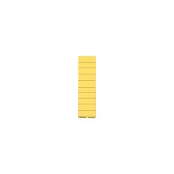 Leitz ALPHA Beschriftungsschilder 1901 Für Vollsichtreiter 6114 4-zeilig beschriftbar Gelb Karton 6 x 21,5 cm 100 Stück