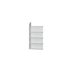 Kerkmann Regalfeld Dante Lichtgrau 5 Böden 1.000 x 325 x 1.900 mm