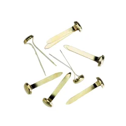 ALCO Musterbeutelklammern Rund Gold 1,7 cm 100 Stück