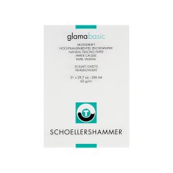 SCHOELLERSHAMMER Glama Basic 864 Skizzenblock DIN A4 62 g/m² 210 x 297 mm Transparent 50 Blatt