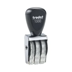 Trodat Textstempel Classic 1000 Grau, Schwarz