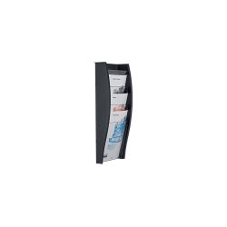 STYRO Wandprospekthalter A4 128-340.0292 anthrazit 4 F&auml;cher