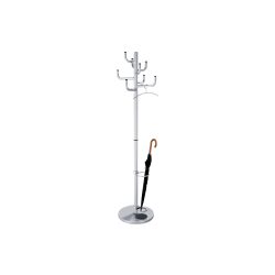 Kerkmann Garderobenständer 8 Haken Aluminium Silber