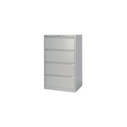 Bisley Hängeregistraturschrank 4 Schubladen Lichtgrau 800 x 622 x 1.321 mm
