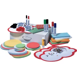 Franken Moderationskoffer Eco mit über 1.500 Teilen Weiß 46 x 13 cm