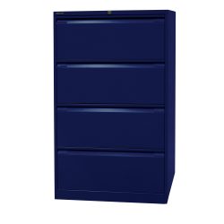 Bisley Hängeregistraturschrank 4 Schubladen Schwarz 800 x 622 x 1.321 mm
