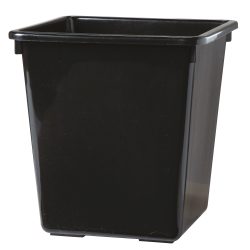Vepa Bins Kunststoff Abfalleimer 34 x 34 x 36 cm Schwarz