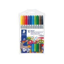 STAEDTLER Noris Club Faserschreiber Rundspitze Farbig sortiert 10 Stück