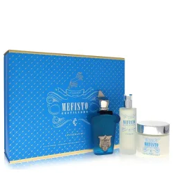 Xerjoff Mefisto Gentiluomo Gift Set -- 100 ml Eau De Parfum Spray + 100 ml Deodorant Spray + 200 ml Shave and Post Shave Cream