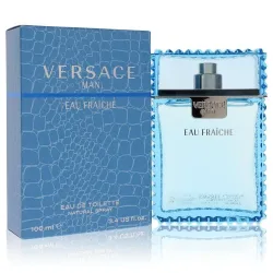 Versace Man by Versace Eau Fraiche Eau de Toilette Spray (Blue) 100 ml