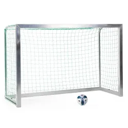Sport-Thieme Mini-Fussballtor vollverschweisst, Inkl. Netz, grün (MW 10 cm), 2,40x1,60 m, Tortiefe 1,00 m