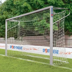 Sport-Thieme Jugend-Fussballtor in Bodenhülsen stehend, Quadratprofil, Verschraubte Eckverbindungen