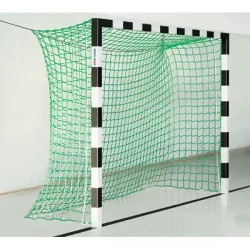 Sport-Thieme Handballtor ohne Netzbügel, 3x2 m, Schwarz-Silber