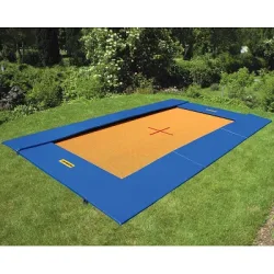 Eurotramp Bodentrampolin, 300x200 cm, Adventure, Blau