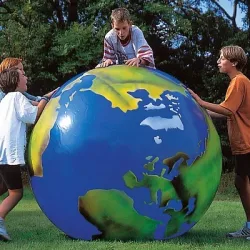Togu Erdball mit Kontinentaufdruck, 100 cm, 3,4 kg
