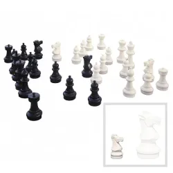 Kleine Schachfiguren Rolly Toys Schwarz/Weiss Kunststoff - Outdoorspiele