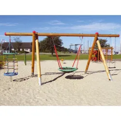 Huck Seilspielgeräte Schaukelanlage aus Douglasie, Aufhängehöhe 250 cm