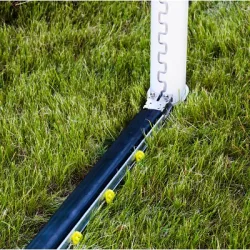 Bodenrahmen für Grossfeld-Fussballtor mit PlayersProtect, Netztiefe 2,0 m